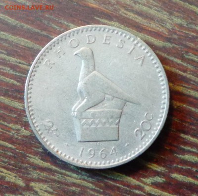 РОДЕЗИЯ - 20ц ОРЕЛ до 5.04, 22.00 - Родезия 1964 Орел