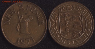 Гернси 2 пенса 1971 до 22:00мск 05.04.16 - Гернси 2 пенса 1971
