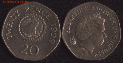 Гернси 20 пенсов 1999 до 22:00мск 05.04.16 - Гернси 20 пенсов 1999