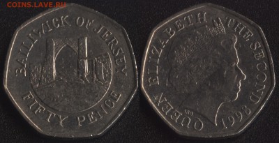 Джерси 50 пенсов 1998 до 22:00мск 05.04.16 - Джерси 50 пенсов 1998