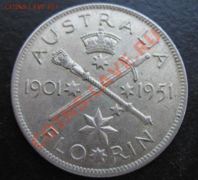 1951 г, Австралия, серебро, 1 фл, до 02.11 в 21-30 мск - 1951 флор