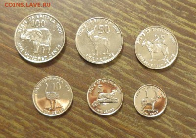 ЭРИТРЕЯ - ЖИВОТНЫЕ наб. 6 шт. АЦ до 5.04, 22.00 - Эритрея животные наб. 6 шт.