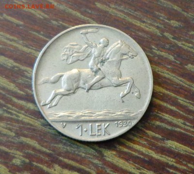 АЛБАНИЯ - 1 лек ВСАДНИК до 5.04, 22.00 - Албания 1 лек 1930 всадник