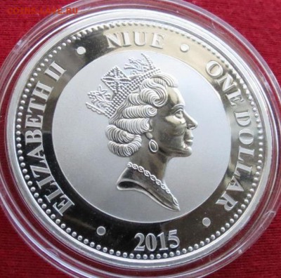 монеты с изображением тигров - НИУЭ 1 $ 2015 тигр 2.JPG