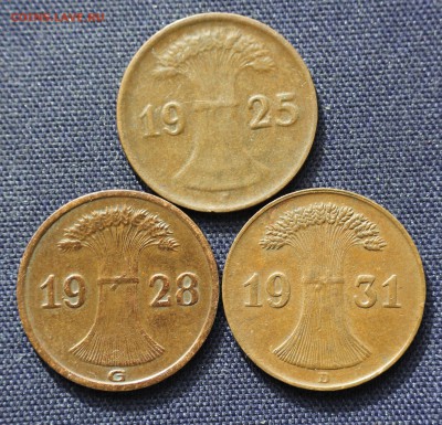 С 1руб.ГЕРМАНИЯ 1 пфенниг 1925г."J ",28г."G",31г."D"до 5.04 - IMG_1042.JPG
