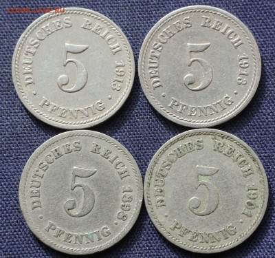 С 1 руб. КАЙЗЕРРЕЙХ 5 пфеннигов 1898г.,1901г.,1913г.до 5.04 - IMG_1039.JPG