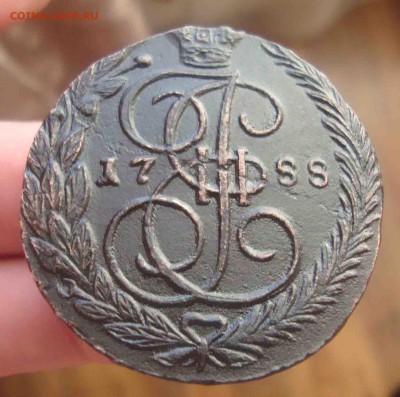 Оценка 5 копеек 1788г.Новый вензель старый орел - 7