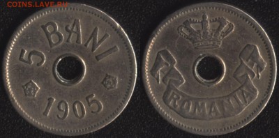 Румыния 5 бани 1905 до 22:00мск 06.04.16 - Румыния 5 бани 1905