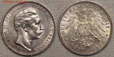 3 марки 1911 А Германия Пруссия Вильгельм II до 05.04 - IMG_7710.JPG