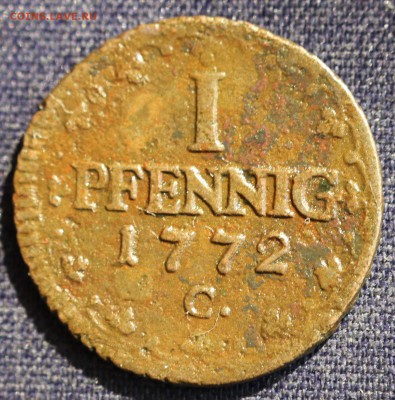 С 1 руб. САКСОНИЯ 1 пфенниг 1772г.ИНТЕРЕСНАЯ до 7.04 в 22-00 - IMG_0963.JPG