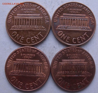 11 монет США 1 цент. 1963г. 1970г. 1990г и 2002 по 2008гг. - DSCN0558.JPG