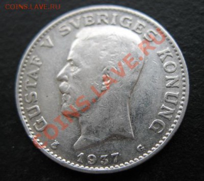 серебро, 1937 г, Швеция, 1 Кр, до 02.11 в 21-30 мск - 1937 швед
