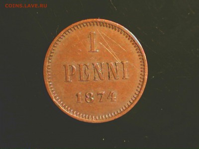 Финляндия 1 и 5 пени, оценка - 1P1874A