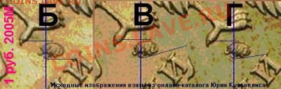 1 рубль 2005 ммд (линии касаються точки,уточнить шт.) - 1rub05m