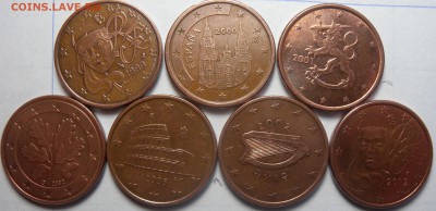 Монеты  ЕВРО от 1ц по 50 центов. - DSCN6905.JPG