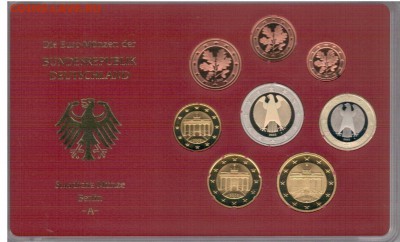 ГЕРМАНИЯ НАБОР ЕВРО ПРУФ 2002А ДО 07.04.16 В 22.00МСК (Б989) - 4-фрг2002A