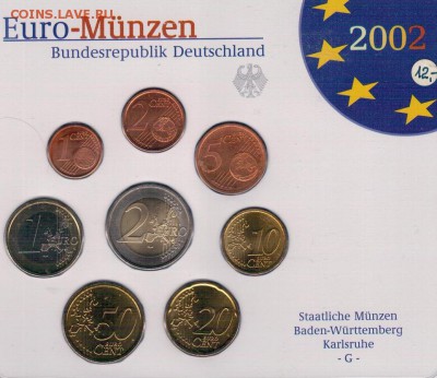 ГЕРМАНИЯ НАБОР ЕВРО 2002G ДО 07.04.16 В 22.00МСК (Б992) - 4-фрг2002G1
