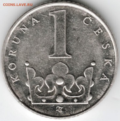 Чехия. 1 крона 1993 г. до 24.00 09.04. 16 г. - Scan-160403-0007