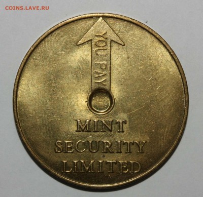 Жетон Mint Security Limited Англия 05.04.2016 в 22.00 мск - IMG_3983.JPG