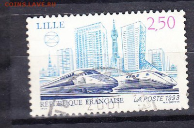 Франция 1993 локомотив - 62