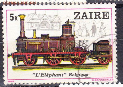 Заир 1979 паровоз - 68