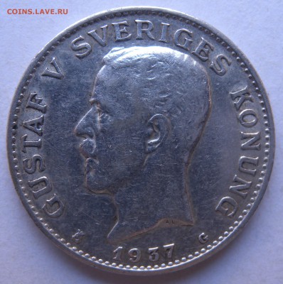 1 крона 1937г Швеция. Серебро? - DSCN0822.JPG