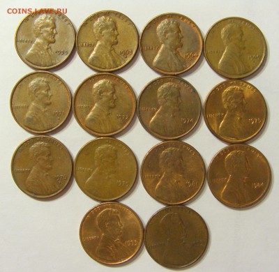 1 цент США 14 шт года разные 09.04.2016 22:00 МСК - CIMG1385.JPG