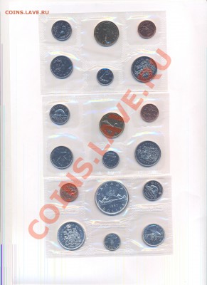Наборы Канады и США, Mint и Proof - канада 1965-1989-2