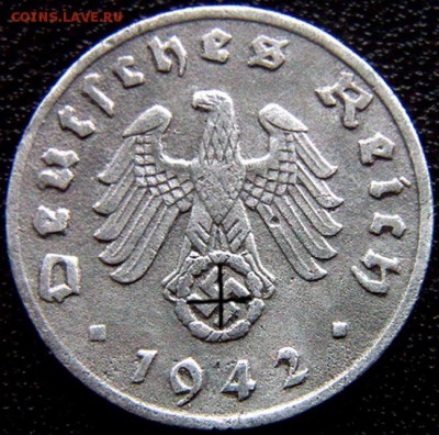 Германия. 3-й Рейх_1 рейхспфенниг 1942(А); до 06.04_22.30мск - 11141