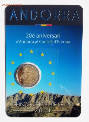 Андорра 2 евро 2014 «Андорра в Совете Европы» BU до 12.04.16 - 20160329_133532