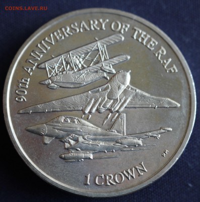 С 1 руб. ФОЛКЛЕНДЫ 1 крона 2008г. САМОЛЁТЫ шайба до 12.04 - IMG_1137.JPG