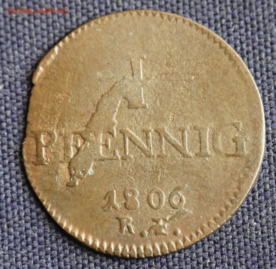 С 1 руб.Гессен-Дармштадт 1 пфенниг 1806г. НЕ ЧАСТАЯ до 12.04 - IMG_1145.JPG