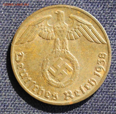 С 1 руб. III-й РЕЙХ 1 пфенниг 1938"J" БРОНЗА до 12.04 - IMG_0898.JPG