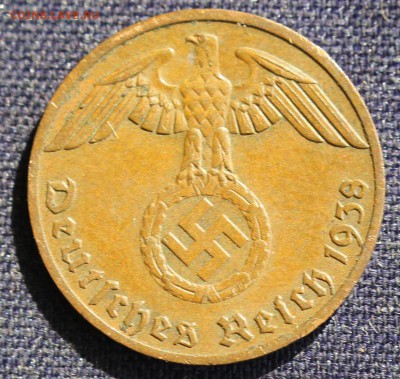 С 1 руб. III-й РЕЙХ 1 пфенниг 1938"F" БРОНЗА до 12.04 - IMG_0900.JPG