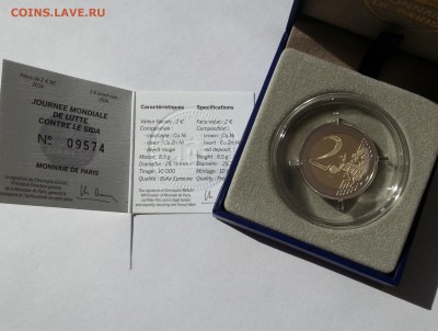Франция 2 евро 2014 PROOF (цветная) до 12.04.16  22:00 - 20160327_121732