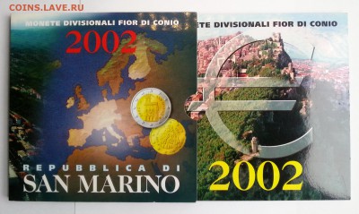 Сан Марино набор евро 2002 BU (3,88 евро) до 12.04.16  22:00 - 1