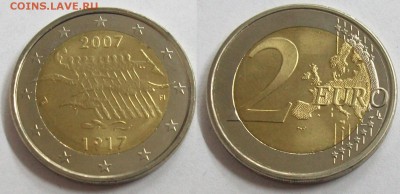 2 евро Финляндия 2007 90 лет независимости Финляндии - 100_5109