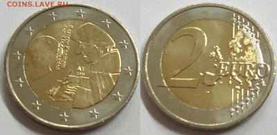 2 евро Нидерланды 2011 Эразм Роттердамский Похвала глупости - 100_5199