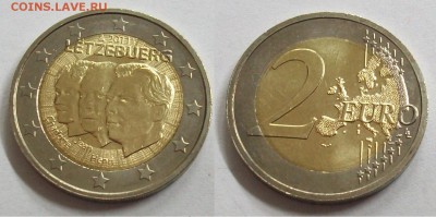 2 евро Люксембург 2011 Три портерта Герцог Жан - 100_5282