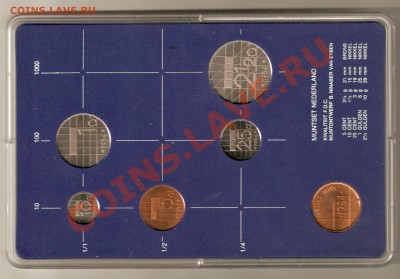 Банковский набор Нидерланды 1984 год в пластике - image0-1