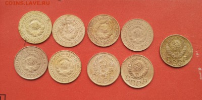 3 копейки 1926,28,29,30,31,32,36,37,40 годов до 14 апр блиц - 3 коп 9 шт 4