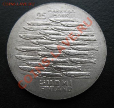 серебро, Финляндия, 1979 г, 25 М, до 02.11 в 21-30 мск - фин 25 м