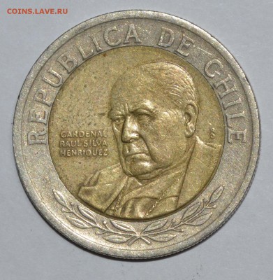 Чили 500 песо 2002г. Биметалл. До 14.04.2016г. - _DSC0542.JPG