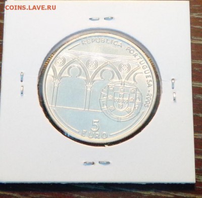 ПОРТУГАЛИЯ - 5 евро Папа Римский до 15.04, 22.00 - Португалия 5 е 2005 Папа Римский_1