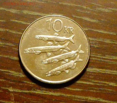 ИСЛАНДИЯ - 10 крон РЫБЫ до 15.04, 22.00 - Исландия 10 кр рыбы-1