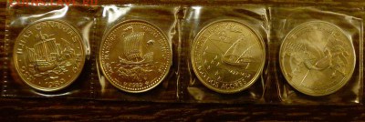 ПОРТУГАЛИЯ - КОРАБЛИ наб. 4 монеты до 15.04, 22.00 - Португалия набор корабли 4 шт.