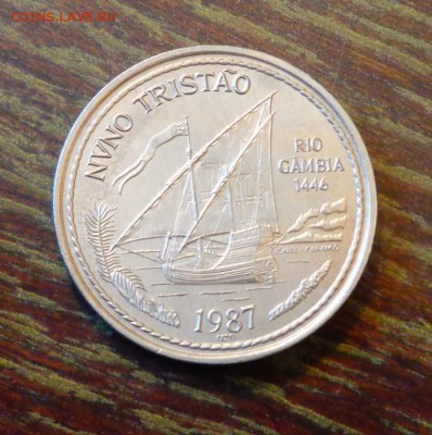 ПОРТУГАЛИЯ - КОРАБЛЬ НУНУ ТРИШТАН до 15.04, 22.00 - Португалия 100 эск 1987 корабль Нуну Триштан