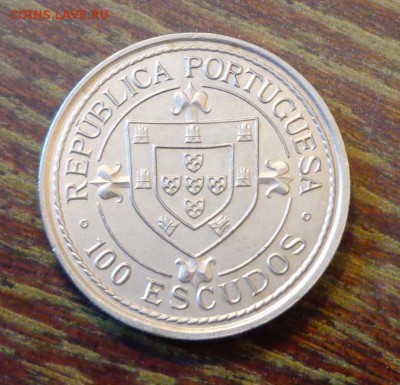 ПОРТУГАЛИЯ - КОРАБЛЬ НУНУ ТРИШТАН до 15.04, 22.00 - Португалия 100 эск 1987 корабль Нуну Триштан_1