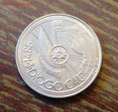 ПОРТУГАЛИЯ - КОРАБЛЬ ДИЕГО ЧАО до 15.04, 22.00 - Португалия 100 эск 1987 корабль (Диего Чао)