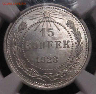 15 копеек 1923 г МS 65 - 344m08EeOtA